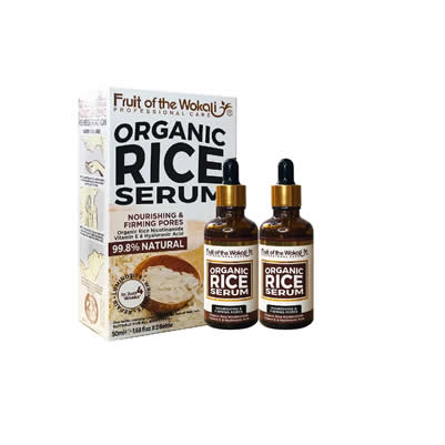 FRUIT OF THE WOKALI PACK 2 TRATAMIENTO FACIAL SERUM ARROZ ORGANICO 2 BOTELLAS 50 ML