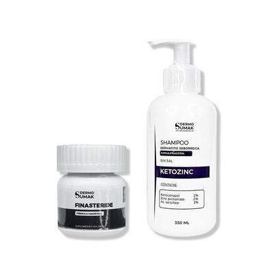 GENERICO CAPSULAS FINASTERIDE 1MG + SHAMPOO ANTICASPA 350ML + CREZE MAX FORMEN