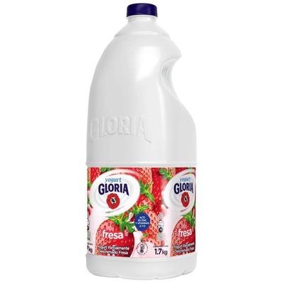 GLORIA YOGURT PARCIALMENTE DESCREMADO SABOR A FRESA GALONERA 1.7KG