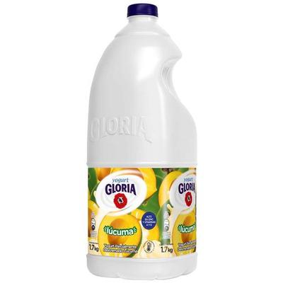 GLORIA YOGURT PARCIALMENTE DESCREMADO SABOR A LUCUMA GALONERA 1.7KG