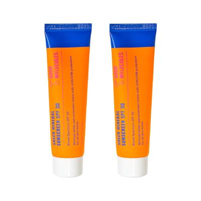 GOOD MOLECULES PROTECTOR SOLAR MINERAL PURO SPF 30 50ML 2 UNIDADES