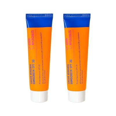 GOOD MOLECULES SHEER MINERAL SUNSCREEN SPF 30 50ML 2 UNIDADES