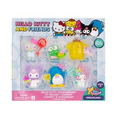 HELLO KITTY - PACK X6 FIGURAS HELLO KITTY AND FRIENDS PACK X6