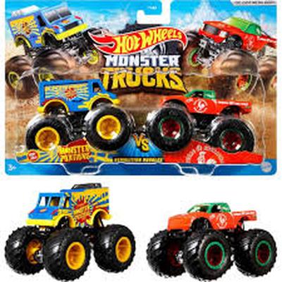 HOT WHEELS MONSTER TRUCKS DEMOLITION DOUBLES 2-PACK 2 AUTOS