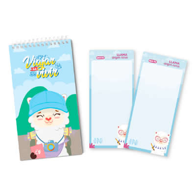 INGENIAL PACK LLAMI TRAVEL: PLANNER DE VIAJES + SET DE NOTAS