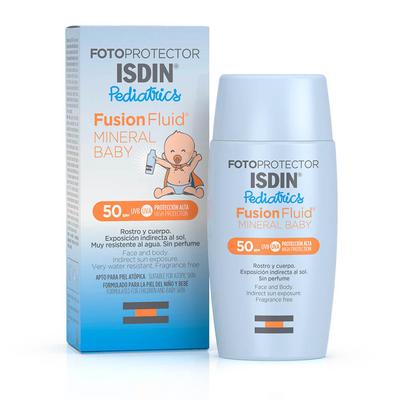 ISDIN FOTOPROTECTOR PEDIATRICO BABY FUSION FLUIDO MINERAL FPS 50+ 50 ML