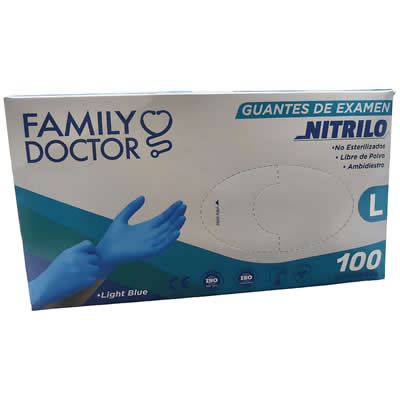JAPPRIME GUANTES DE NITRILO TALLA L 100 UNIDADES