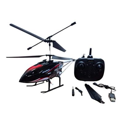 JUGUETE HELICOPTERO GRANDE CON CONTROL REMOTO Y VUELTO REALISTA