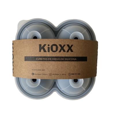 KIOXX CUBETA DE HIELOS CIRCULARES KIOXX DE SILICONA 4 CAVIDADES