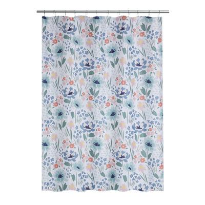 KREA CORTINA DE BAÑO PVC CON GANCHOS JARDIN
