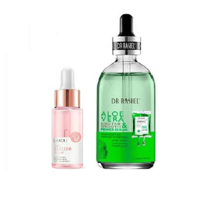 LAIKOU JAPAN SAKURA + ALOE VERA DR. RASHEL SET SERUM FACIAL