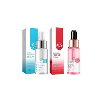 LAIKOU SERUM FACIAL ROSA BULGARIA + SERUM FACIAL LAIKOU ACIDO HIALURONICO KOREA 17 ML