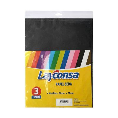 LAYCONSA PAPEL DE SEDA 50 X 70 CM BOLSA 3 UNIDADES
