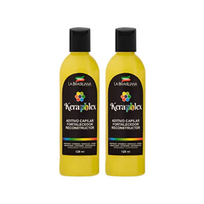 LA BRASILEÑA ADITIVO CAPILAR KERAPLEX FORTALECEDOR Y RESTAURADOR 120ML 2 UNIDADES
