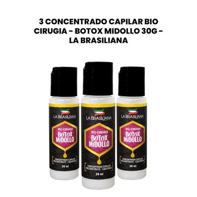 LA BRASILIANA 3 CONCENTRADO CAPILAR BIO CIRUGIA BOTOX MIDOLLO 30G