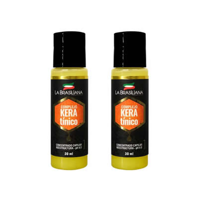 LA BRASILIANA CONCENT CAPILAR COMPLEJO KERATINICO 30 ML X 2UNIDS