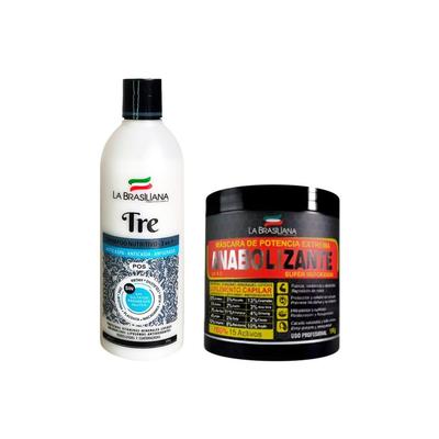LA BRASILIANA SHAMPOO 3 EN 1 TRE + MASCARA ANABOLIZANTE LA BRASILIANA