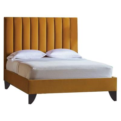 LEMUEBLE CAMA TAPIZADA LISTON 1.5 PLZ GOLD