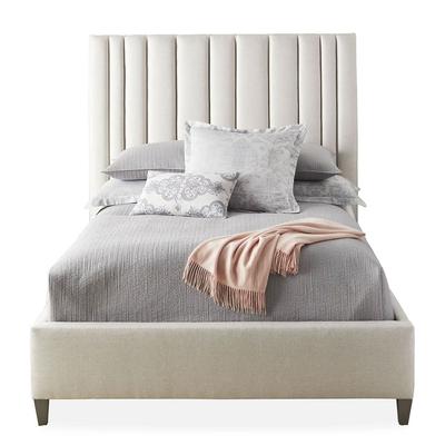 LEMUEBLE CAMA TAPIZADA LISTON ABBA 2 PLAZAS BEIGE