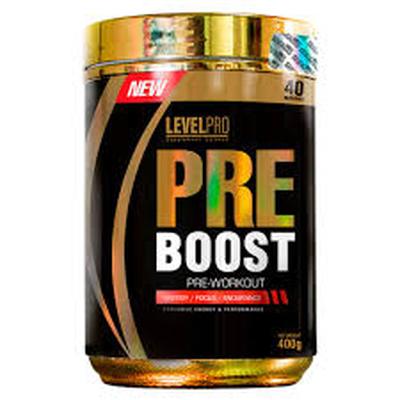 LEVEL PRO PRE-ENTRENO PRE BOOST 400GR FRUIT PUNCH + SHAKER
