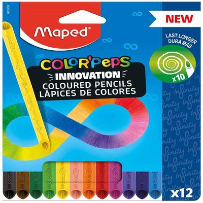 MAPED MARCADOR LAPICES INFINITY 12 UNIDADES