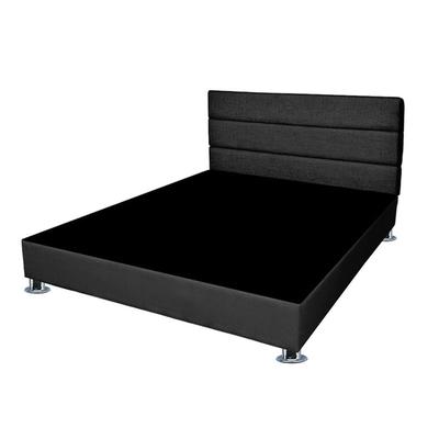 MAVISAC - PACK DE CABECERA ABRAHAM + TARIMA DOS PLAZAS COLOR GRIS OSCURO