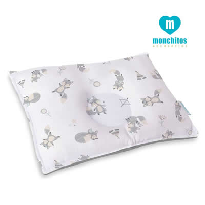 MONCHITOS ACCESORIOS ALMOHADITA ACCESORIOS ANTI CABEZA PLANA ZORRRITOS 20 X 30CM