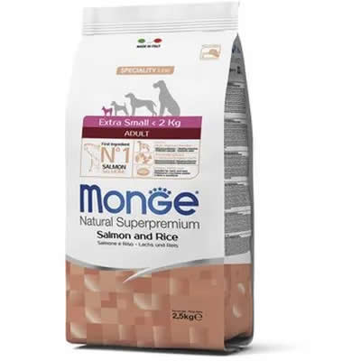 MONGE COMIDA PARA PERROS ADULTOS SALMON Y ARROZ 2.5KG