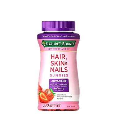 NATURES BOUNTY HAIR SKIN & NAILS 6000MCG OF BIOTIN 230 GOMITAS
