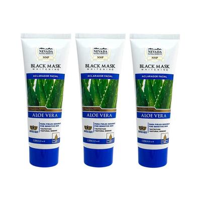NEVADA NATURAL PRODUCTS MASCARILLA PRODUCTS 120G NEGRA HIDROPLASTICA ALOE VERA 3 UNIDADES