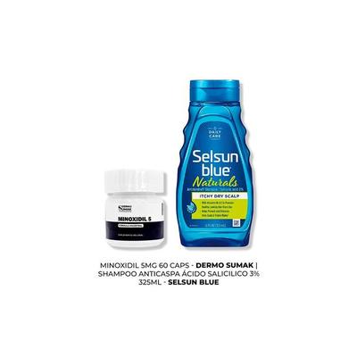 NEVADA NATURAL PRODUCTS MINOXIDIL 5MG CAPS 60 + SHAMPOO ANTICASPA A. SALICILICO 3%
