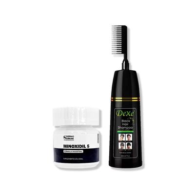 NEVADA NATURAL PRODUCTS MINOXIDIL 5MG CAPS 60 + SHAMPOO TINTE VERSION PEINE 60 + 200ML