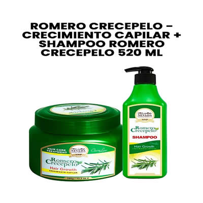 NEVADA NATURAL PRODUCTS TRATAMIENTO CAPILAR PRODUCTS ROMERO CRECEPELO CRECIMIENTO + SHAMPOO ROMERO CRECEPELO 520ML