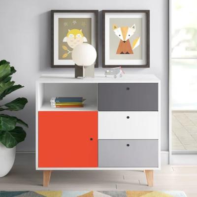 NOKERI COMODA INFANTIL VINTAGE ROJO