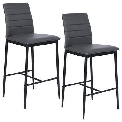 NOVAHUS SET X 2 SILLAS DE BAR BOSTON GRIS 2