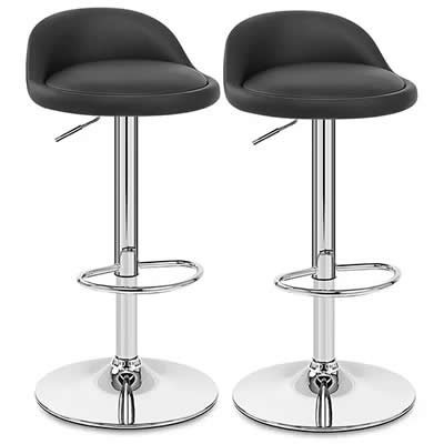 NOVAHUS SET X 2 SILLAS DE BAR PLANO ALTURA REGULABLE 2