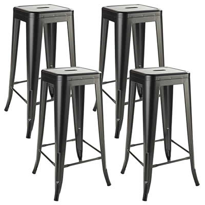 NOVAHUS SET X 4 SILLAS DE BAR METAL TOLIX 4