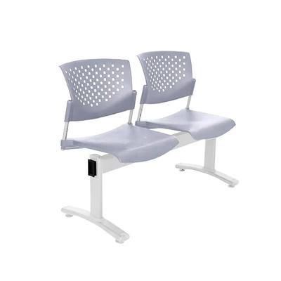OFIDEAS BANQUETA DE ESPERA TANDEM BUTTERFLY BASE GRIS 2 ASIENTOS