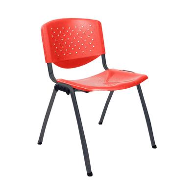 OFIDEAS SILLA DE OFICINA FIJA PRISMA ESTRUCTURA COLOR ROJO