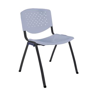 OFIDEAS SILLA DE OFICINA FIJA PRISMA ESTRUCTURA GRIS COLOR AZUL