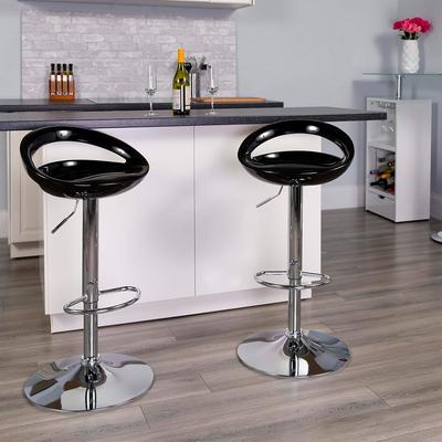 OFIDEAS SILLA PARA BAR REGULABLE EN ALTURA ASTER DE FIBRA