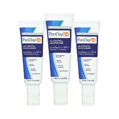 PANOXYL CREMA HIDRANTE OIL CONTROL ACNE SPF30 AM 48GR 3 UNIDADES