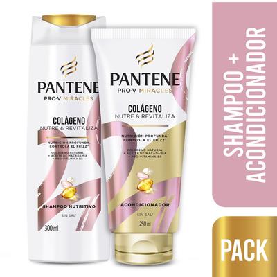 PANTENE PACK PRO-V COLAGENO: SHAMPOO 300ML + ACONDICIONADOR 250ML PACK