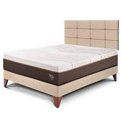 PARAISO ROYAL ABRAZZO DORMITORIO EUROPEO 2 PLAZAS + CABECERA BLOCKS CHAMPAGNE