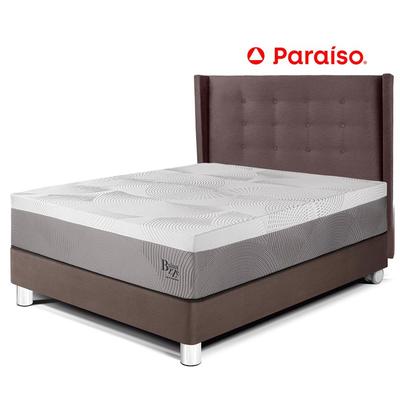 PARAISO ROYAL BALANZZE DORMITORIO + CABECERA GOLD 1.5 PLAZAS CHOCOLATE