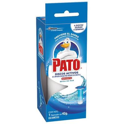 PATO DESINFECTANTE DE BAÑO DISCOS ACTIVOS BRISA DEL MAR REPUESTO 1UN