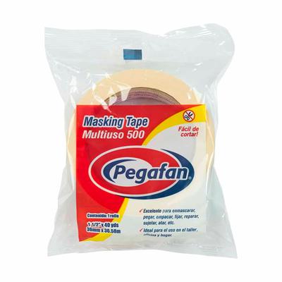 PEGAFAN MASKING TAPE MULTIUSO 500 1 1/2''X 40YDS