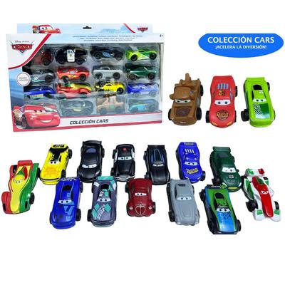 PIXAR SET DE COLECCION COCHES A FRICCION CARS 16 PCS