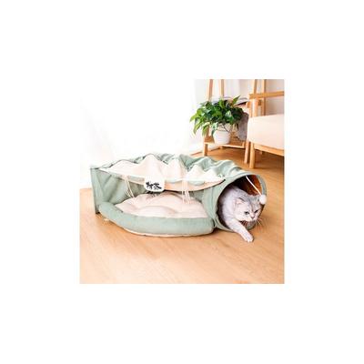 QUE PATAS PET SHOP - TUNEL CAMA Y JUEGO PARA GATOS