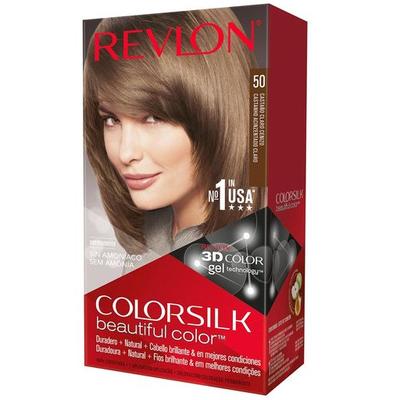 REVLON TINTE PARA CABELLO COLORSILK 50 CASTAÑO CENIZO 1UN